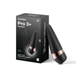 Satisfyer Pro 3 Plus Druckwellenvibrator | Klitoris-Stimulation für die Frau | extrem stark & leiser Dildo | besonderes Sex-Spielzeug für Sie | wasserdicht & wiederaufladbar | Vibrator & Sauger