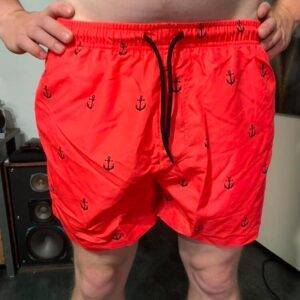 Badehose Herren Rot Größe M
