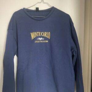 Monte Carlo Sweatshirt Hoodie Blau Gold .M.