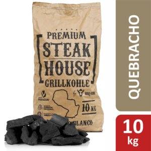 Premium Steak House Grillkohle | 10 kg | Querbracho Blanco