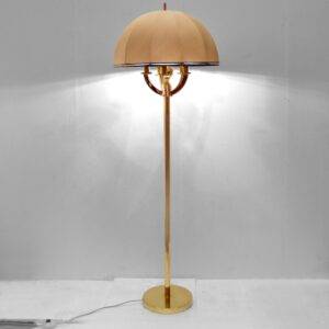 Stehlampe elegante Hollywood Regency Stil Messing Lampe