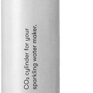 Aarke 60L CO2-Zylinder für Wassersprudler – 100% erneuerbares CO2 – Kompatibel mit allen Wassersprudlern mit Schraub-Gaszylinder