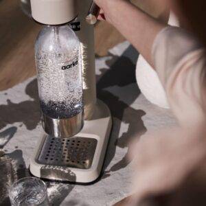 Aarke Carbonator 3, Premium Wassersprudler aus Edelstahl mit Aarke Flasche, Mattschwarz Finish