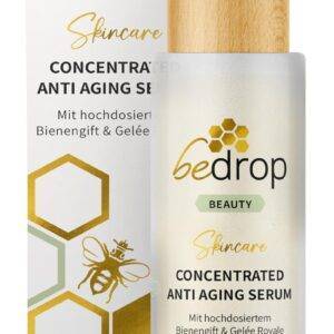 bedrop Concentrated Anti Aging Serum mit straffendem Bienengift, Gelée Royal, Hyaluron & Acetylglucosamin hochdosiert - Reine Imker Qualität ohne Zusatzstoffe 30ml