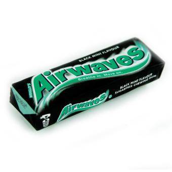 Airwaves Black Mint 10er 10 zuckerfreie Kaugummi-Dragees mit Anis- und Eukalyptus-Geschmack