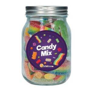 Saurer Mix 'Candy Mix' im Glas 250g Schraubdeckel-Glas mit saurem Fruchtgummi-Mix