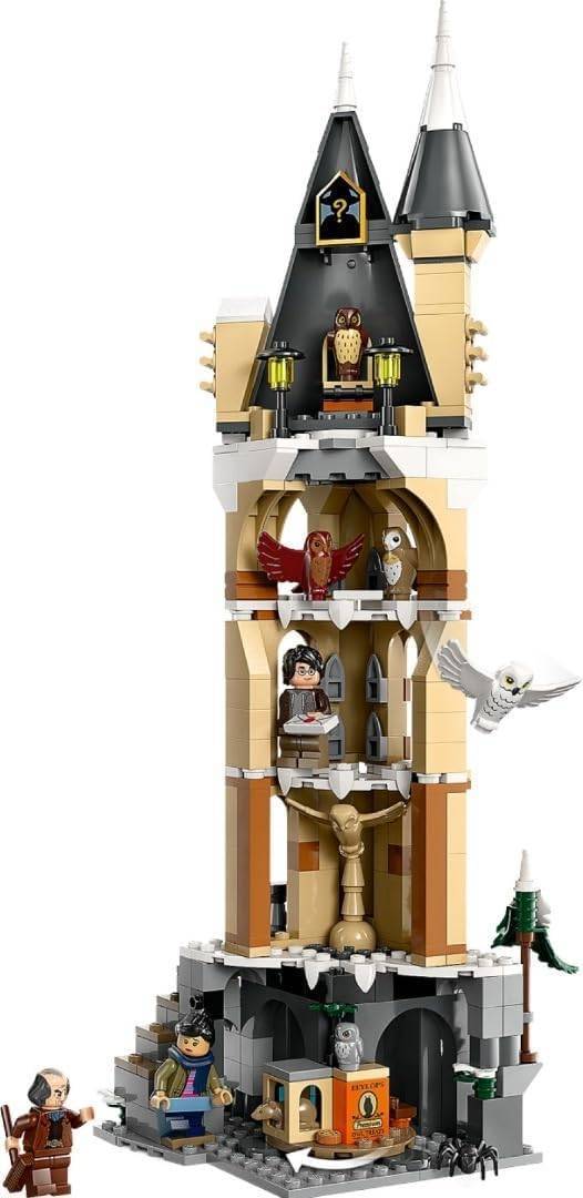 LEGO Harry Potter Eulerei auf Schloss Hogwarts, Abenteuer-Set mit Spielzeug-Tieren und 3 Mini-Figuren, Spielzeug zum Film für Kinder, Geschenk für Mädchen, Jungen und alle Fans ab 8 Jahren 76430 – Bild 2