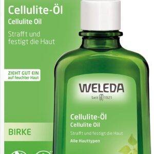 WELEDA Bio Birke Anti Cellulite Öl 100ml - Naturkosmetik Hautpflege Körperöl mit Jojobaöl strafft & festigt die Haut. Massageöl mit dermatologisch bestätigter Wirkung aktiviert den Hautstoffwechsel