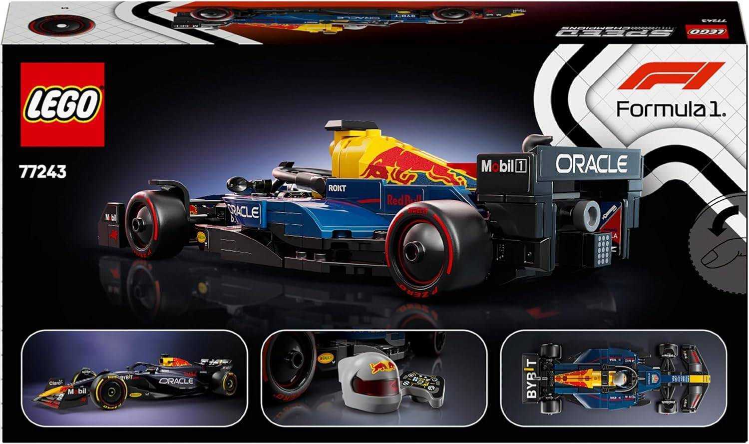 LEGO Speed Champions Oracle Red Bull Racing RB20 F1 Rennauto, Vatertagsgeschenk für Papa und Fans, Sammlermodell mit Formel-1-Fahrer-Minifigur 77243 – Bild 2