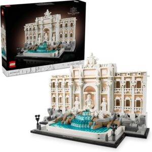 LEGO Architecture Trevi-Brunnen - Modell eines Wahrzeichens von Rom mit Minifiguren Skulpturen - Sammlerstück für das Büro und Wohnzimmer - Geschenk für Erwachsene und Architekturliebhaber 21062