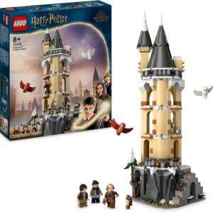 LEGO Harry Potter Eulerei auf Schloss Hogwarts, Abenteuer-Set mit Spielzeug-Tieren und 3 Mini-Figuren, Spielzeug zum Film für Kinder, Geschenk für Mädchen, Jungen und alle Fans ab 8 Jahren 76430