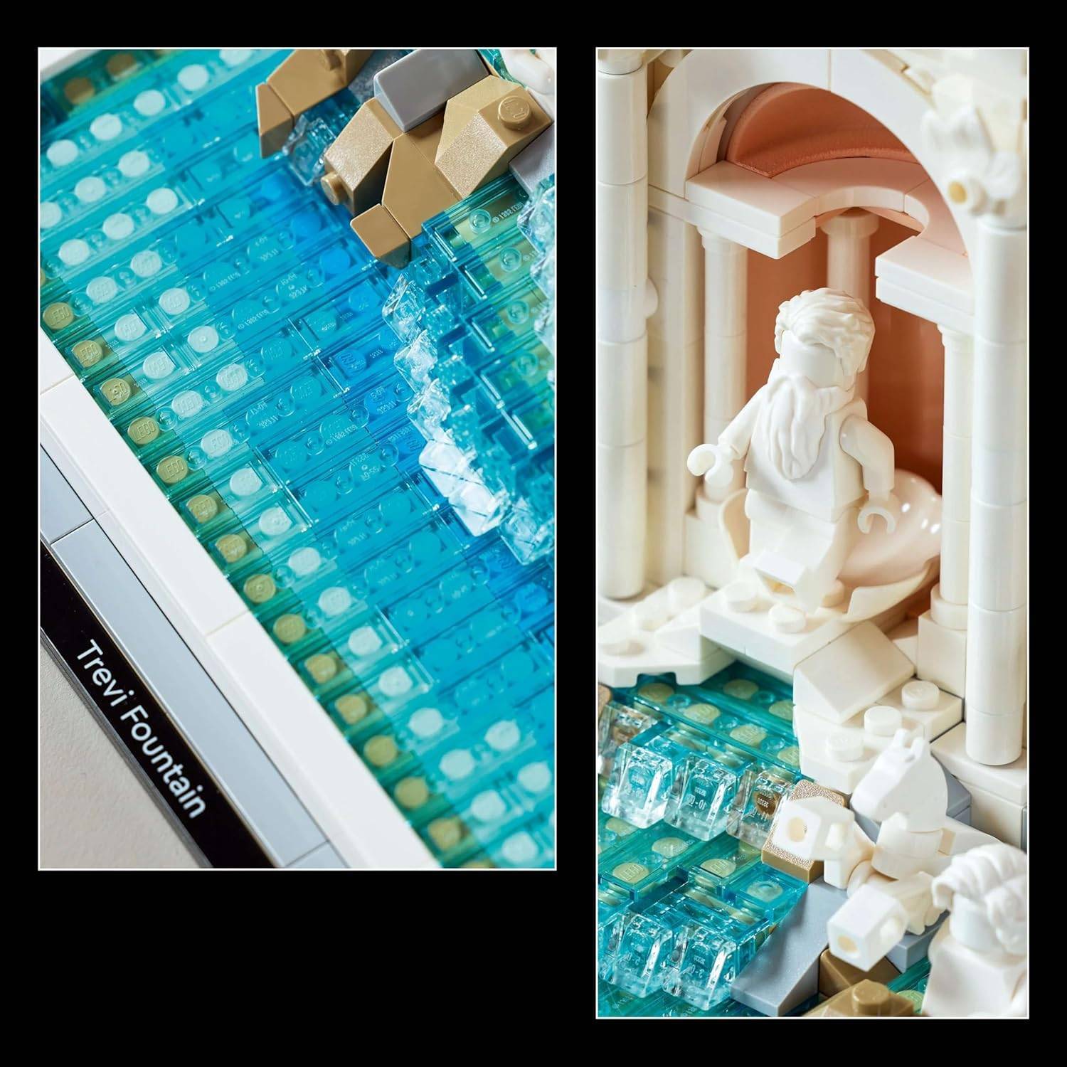 LEGO Architecture Trevi-Brunnen - Modell eines Wahrzeichens von Rom mit Minifiguren Skulpturen - Sammlerstück für das Büro und Wohnzimmer - Geschenk für Erwachsene und Architekturliebhaber 21062 – Bild 2