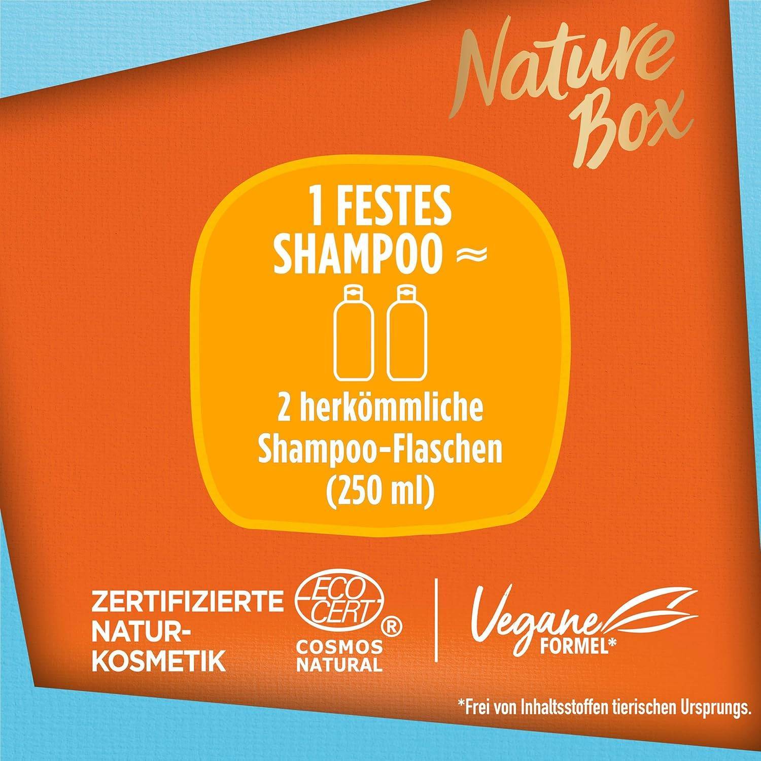 Nature Box festes Shampoo Feuchtigkeit (85 g), festes Haarshampoo mit Kokosnussöl spendet den Haaren Feuchtigkeit bis in die Tiefe, Haarpflege-Shampoo in recycelbarer Verpackung – Bild 3