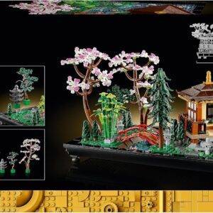 Lego Icons Garten der Stille - Botanical Zen-Garten-Set für Erwachsene mit Lotusblumen - anpassbare Schreibtisch-Dekoration inspiriert von Japan - achtsames Geschenk für Frauen und Männer 10315