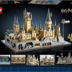 LEGO Harry Potter Schloss Hogwarts mit Schlossgelände - Set zum Sammeln für Erwachsene inkl. Hauptturm & Astronomieturm, Kammer des Schreckens & Architekt Minifigur - Geschenk für Frauen und Männer - 76419