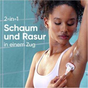 Gillette Venus ComfortGlide Spa Breeze Damenrasierer, 1 Ersatzklingen, rutschfestes, ergonomisches Handstück