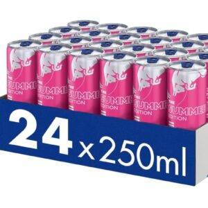 Red Bull Energy Drink Summer Edition White Peach - 24er Palette Dosen - Getränke mit White Peach Geschmack, EINWEG (24 x 250 ml)