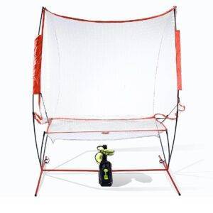Tennis Maschine Mit Netz (12lb),Pickle bällewurfmaschinen Set für selbsttraining,Anfänger/Kinder/Trainer/Zuhause/Gericht, für alle Stufen/Alter,AC&Batterie