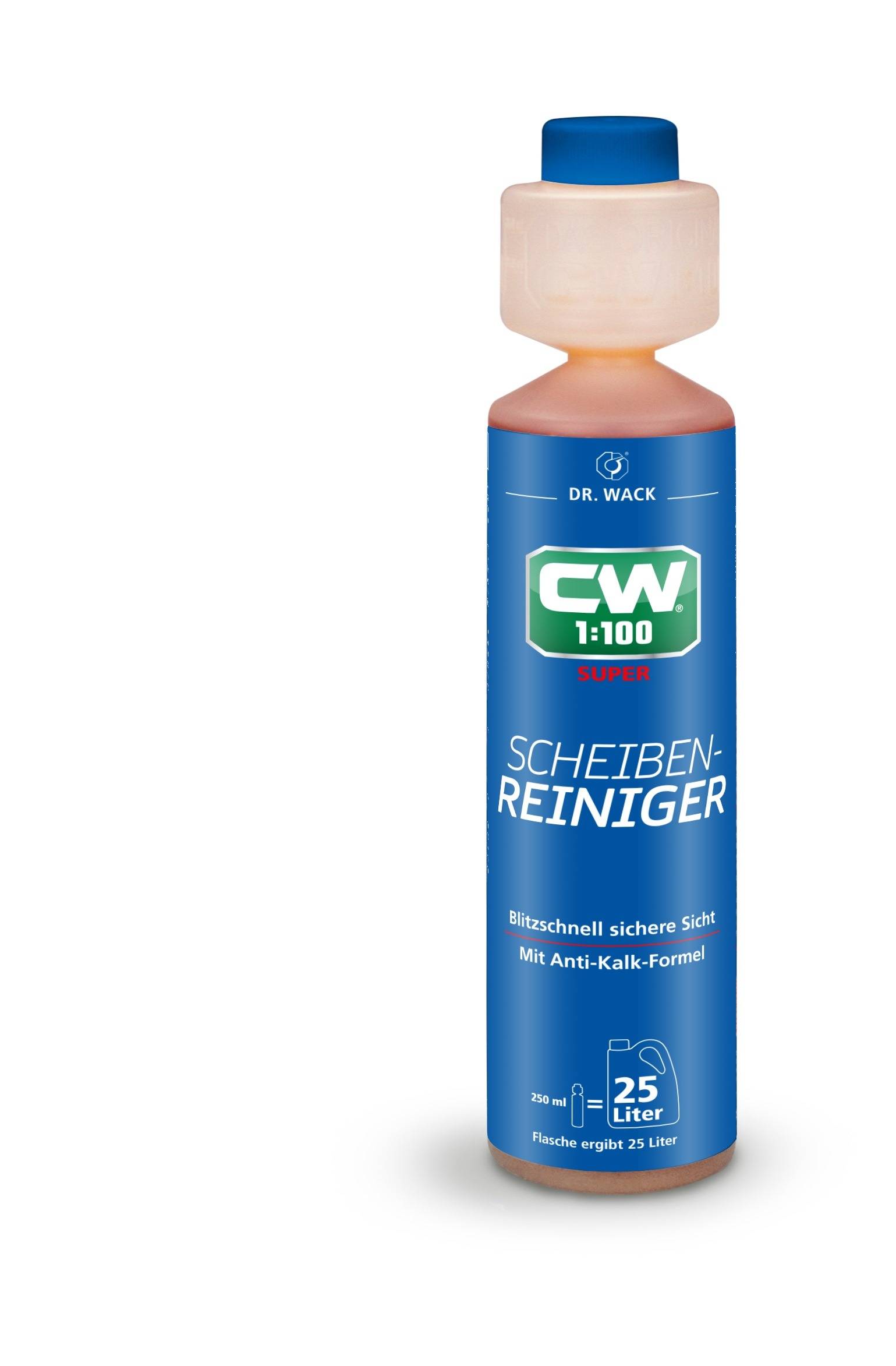 Dr. Wack CW 1:100 Super Scheibenreiniger für die Scheibenwaschanlage, 250 ml