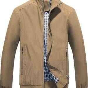 Herren Jacke Leichte Freizeit Übergangsjacke Langarm Sommer Bomberjacke Outdoor Sportjacke (Kopie)