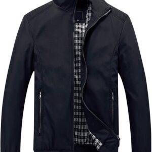 Herren Jacke Leichte Freizeit Übergangsjacke Langarm Sommer Bomberjacke Outdoor Sportjacke