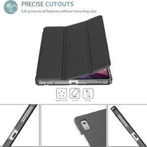 ProCase Hülle für 9 Zoll Lenovo Tab M9 22,86 cm (1340x800, HD Display) Dreifach Falt Klapp Schutzhülle Ultra Leicht Ständer Cover Translucent Frosted Rückhülle –Schwarz