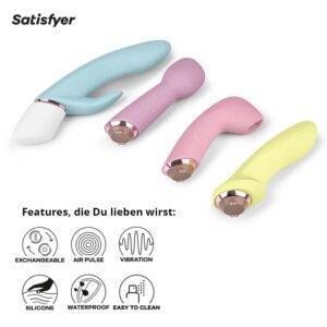 Satisfyer Marvelous Four Vibrator-Set | 4-teiliges Sex-Spielzeug für Frauen inkl. vier Satisfyer | Best Of Selection von Sex Toys | Erotisches Vibratoren-Set | Wasserdichte (IPX7) Stimulation