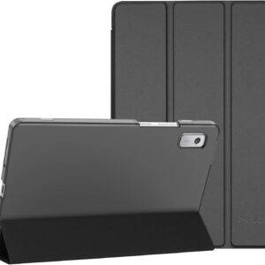 ProCase Hülle für 9 Zoll Lenovo Tab M9 22,86 cm (1340x800, HD Display) Dreifach Falt Klapp Schutzhülle Ultra Leicht Ständer Cover Translucent Frosted Rückhülle –Schwarz