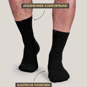 20 Paar Socken Herren und Damen, Baumwollsocken Schwarz oder Blau, Atmungsaktive Herrensocken