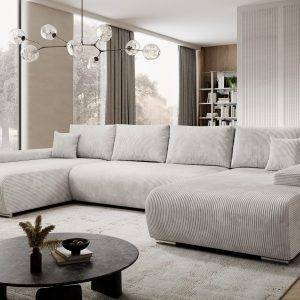 Ecksofa Credo Ecksofa U-Form, mit Schlaffunktion und Bettkasten, U-Form Couch