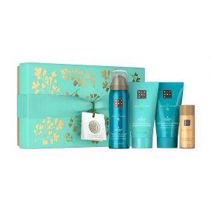RITUALS Pflege-Geschenkset The Ritual of Karma S Geschenkset Körperöl, Duschschaum & Peeling Luxuriöses Wellness-Geschenkset für Hautpflege., 4-tlg., Luxuriöses Pflege-Set mit Körperöl, Duschschaum & Peeling.