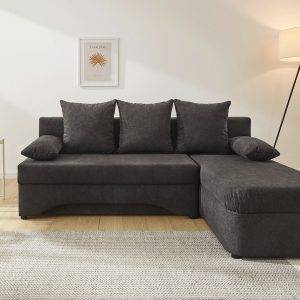Ecksofa L-Form Gästebettfunktion und Stauraum