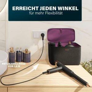 Multihaarstyler 529205 2000 W, 3 Heiz-/Gebläsestufen, Ionen, Coolshot, 7 Aufsätze, Tasche