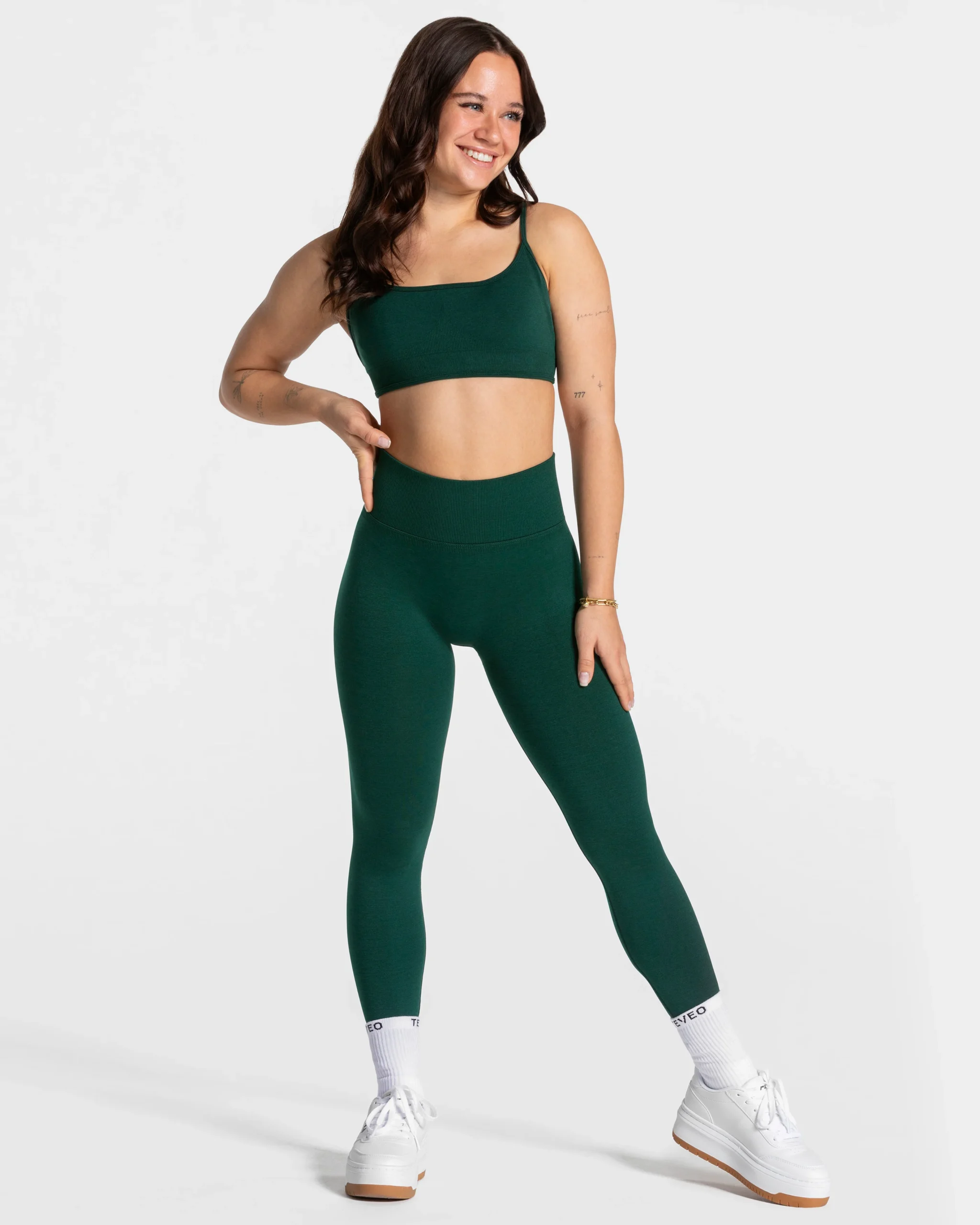 TEVEO Femme Sculpt Scrunch Leggings "Dunkelgrün“