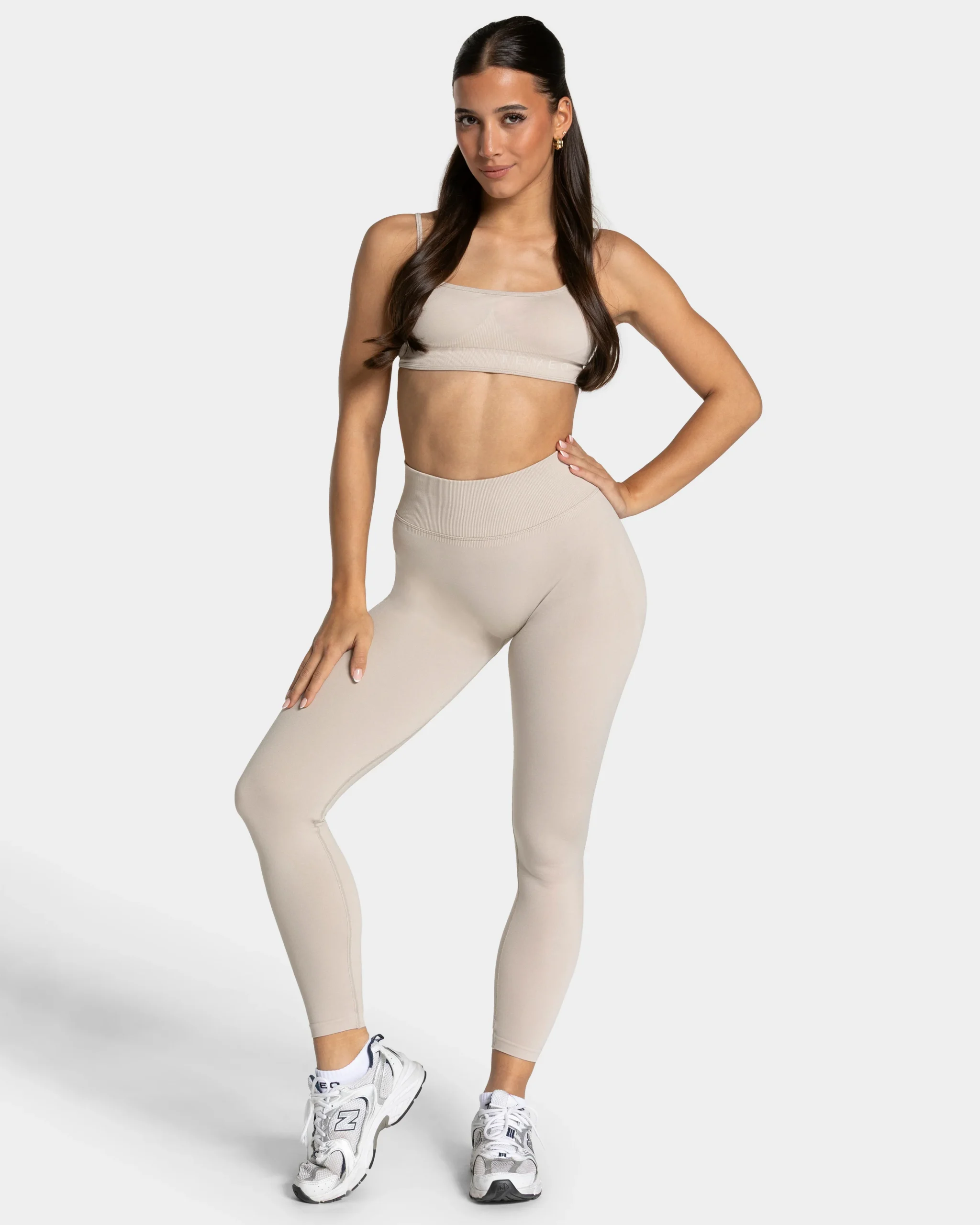 TEVEO Femme Sculpt Scrunch Leggings "Cream"