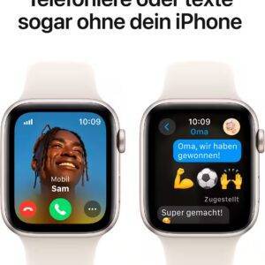 APPLE Watch SE (2024) Smartwatch Bildschirmdiagonale: 44 mm mit e-sim