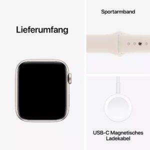 APPLE Watch SE (2024) Smartwatch Bildschirmdiagonale: 44 mm mit e-sim
