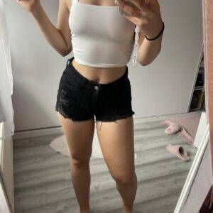 Shorts, hotpens Damen schwarz • L