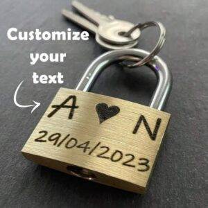 🔒Personalisierbares Metall-Liebesschloss mit Gravur – Dein einzigartiger Liebesbeweis!💘