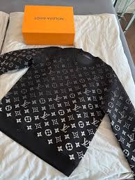 Louis Vuitton Pullover neu sweater schwarz gr M 38 Herren