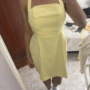 Frauen Kleid gelb in 38 getragen