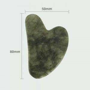 1 Stück Herzform Gua Sha Platte, natürlicher Jade Gesichtsmassagegerät für Frauen, Hautpflege Gesichtsmassagegerät, gutes Geschenk