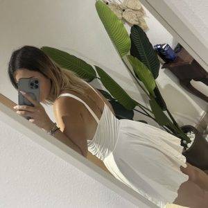 Sommerkleid weiß Damen Größe 38 (M)