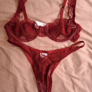 Dessous Set in Rot – Größe S – BH & Slip – Neu & ungetragen 🔥👙