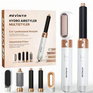 REVINTA Multihaarstyler Lockenstab 5-in-1 Hairstyler Lockenstäbe Set, Negativ Ionen