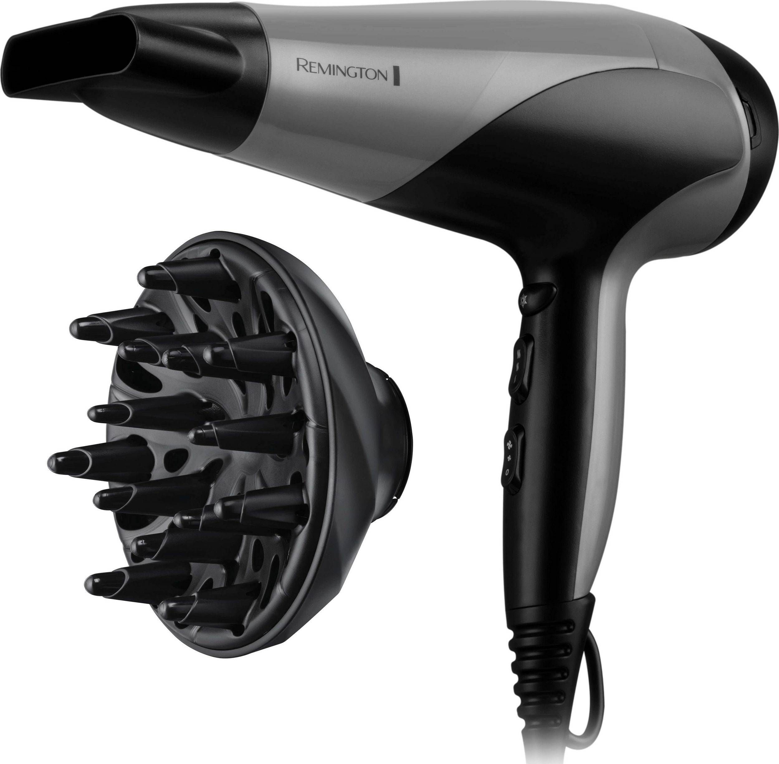 REMINGTON Ionic-Haartrockner Ionic Dry 2200 D3190S 2200 W, Schnelles, effizientes Styling, Ionenpflege, Stylingdüse & Diffusor