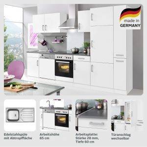 Küchenzeile KS-Toronto Breite 310 cm, mit E-Geräten