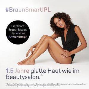 BRAUN IPL-Haarentferner Smart Skin i·expert PL7387 4 Aufsätze für Gesicht & Körper, Venus Rasierer & Aufbewahrungsbox