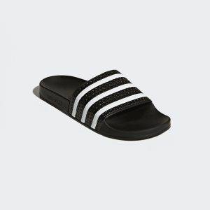 ADIDAS ORIGINALS ADILETTE Badesandale Schwarz