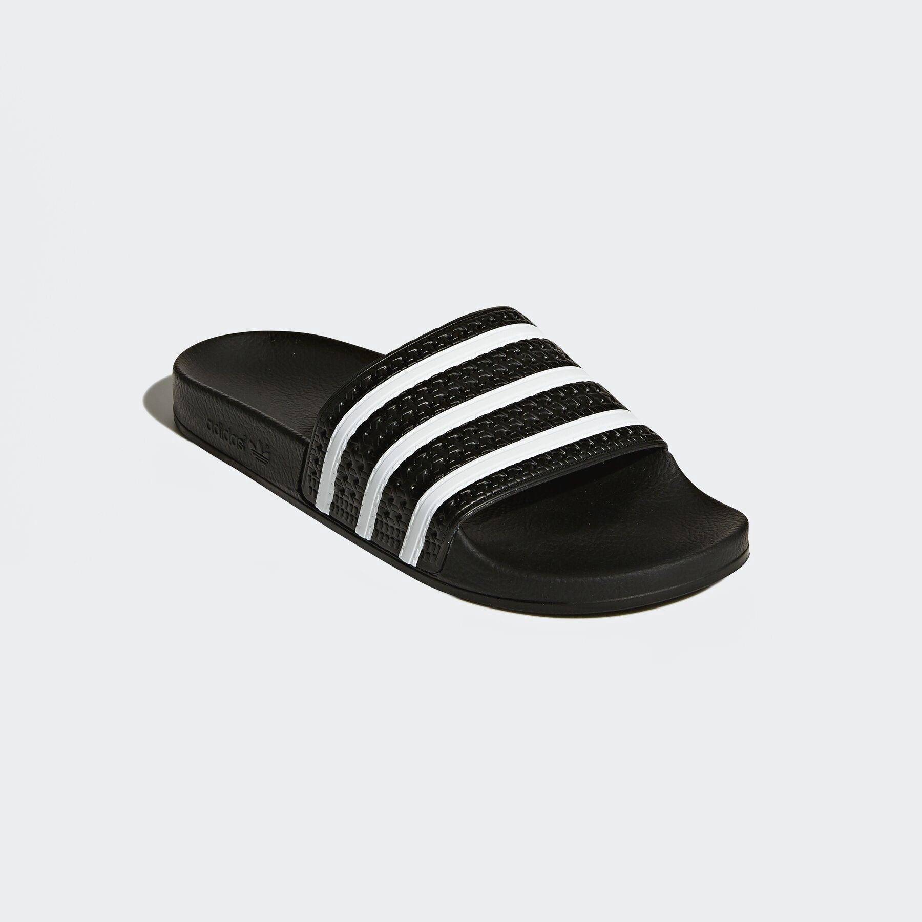 ADIDAS ORIGINALS ADILETTE Badesandale Schwarz